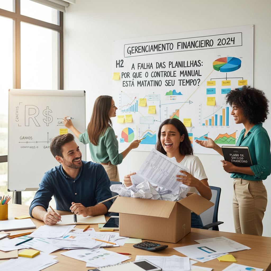 A falha das planilhas de gastos e a perda de tempo no controle manual