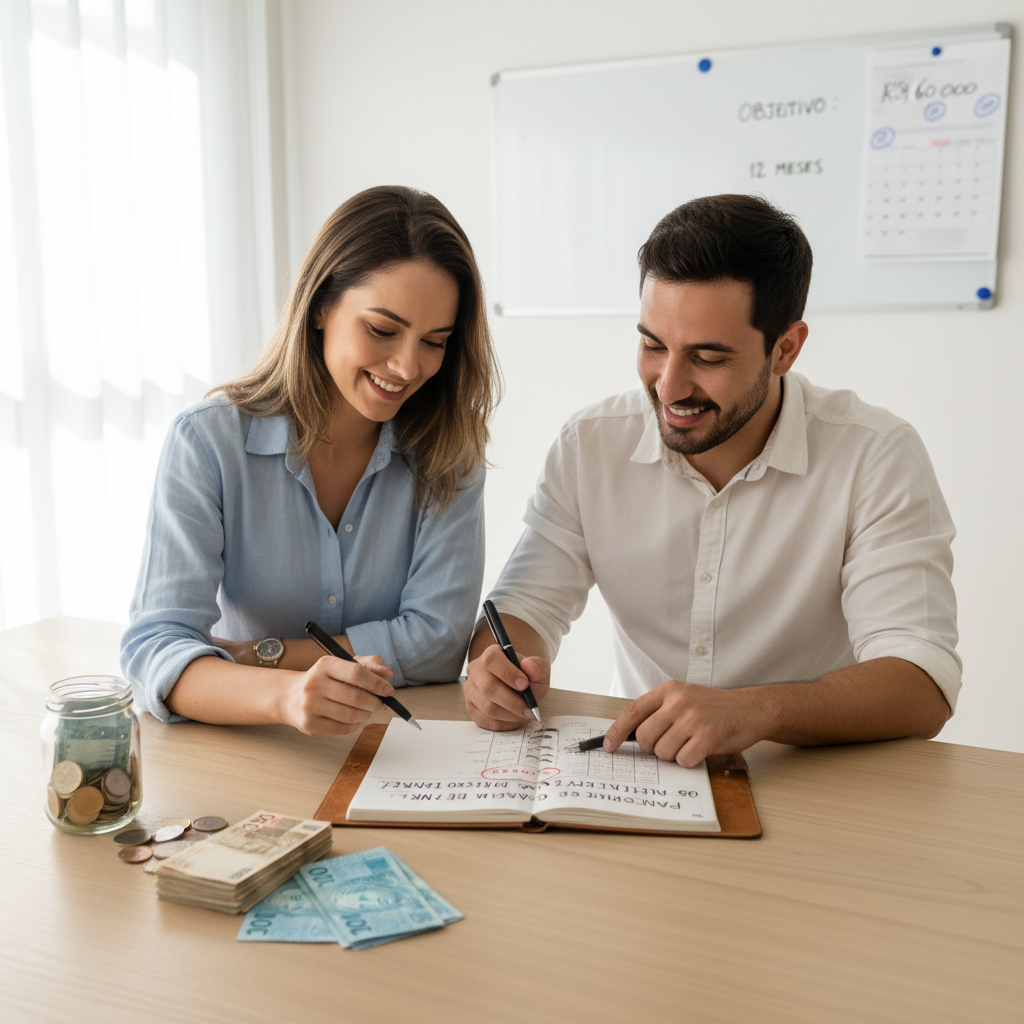 Cálculo matemático para como juntar 60 mil em 1 ano