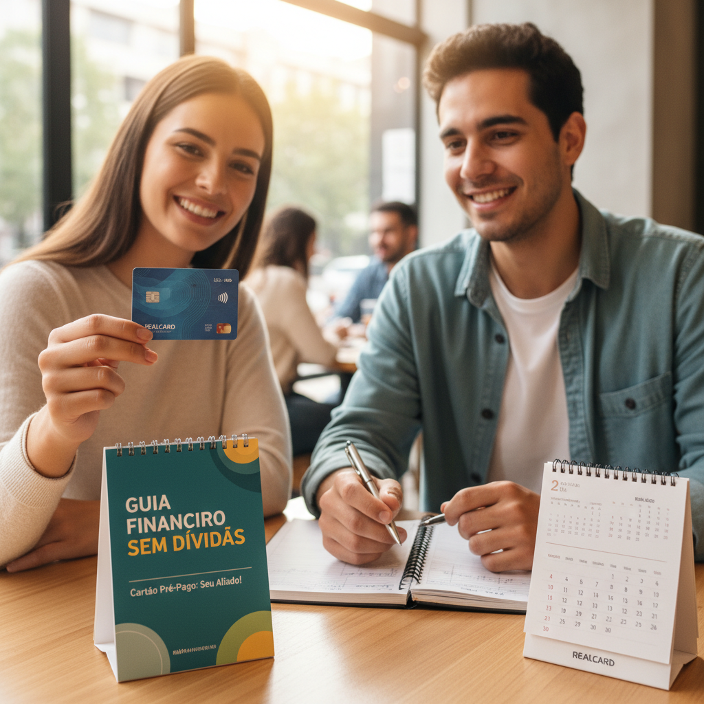 Cartão de Crédito Pré Pago: O Guia para Ter Crédito Sem Dívidas Homem segurando um cartão de crédito pré pago e celular, exemplificando o funcionamento do limite carregado