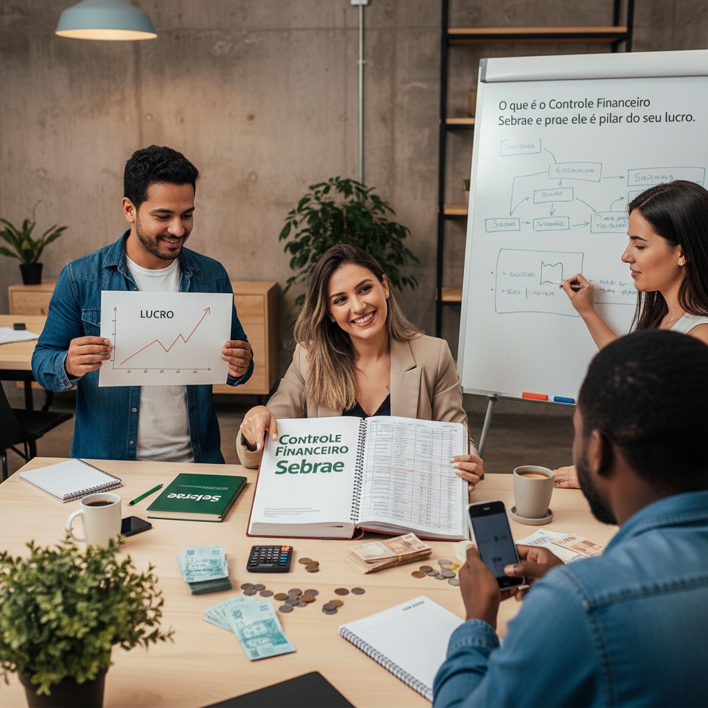 Controle Financeiro Sebrae: Os 3 Erros Mais Comuns que Prejudicam o Seu Negócio Mão segurando celular usando o ZapGastos para automatizar o controle financeiro sebrae