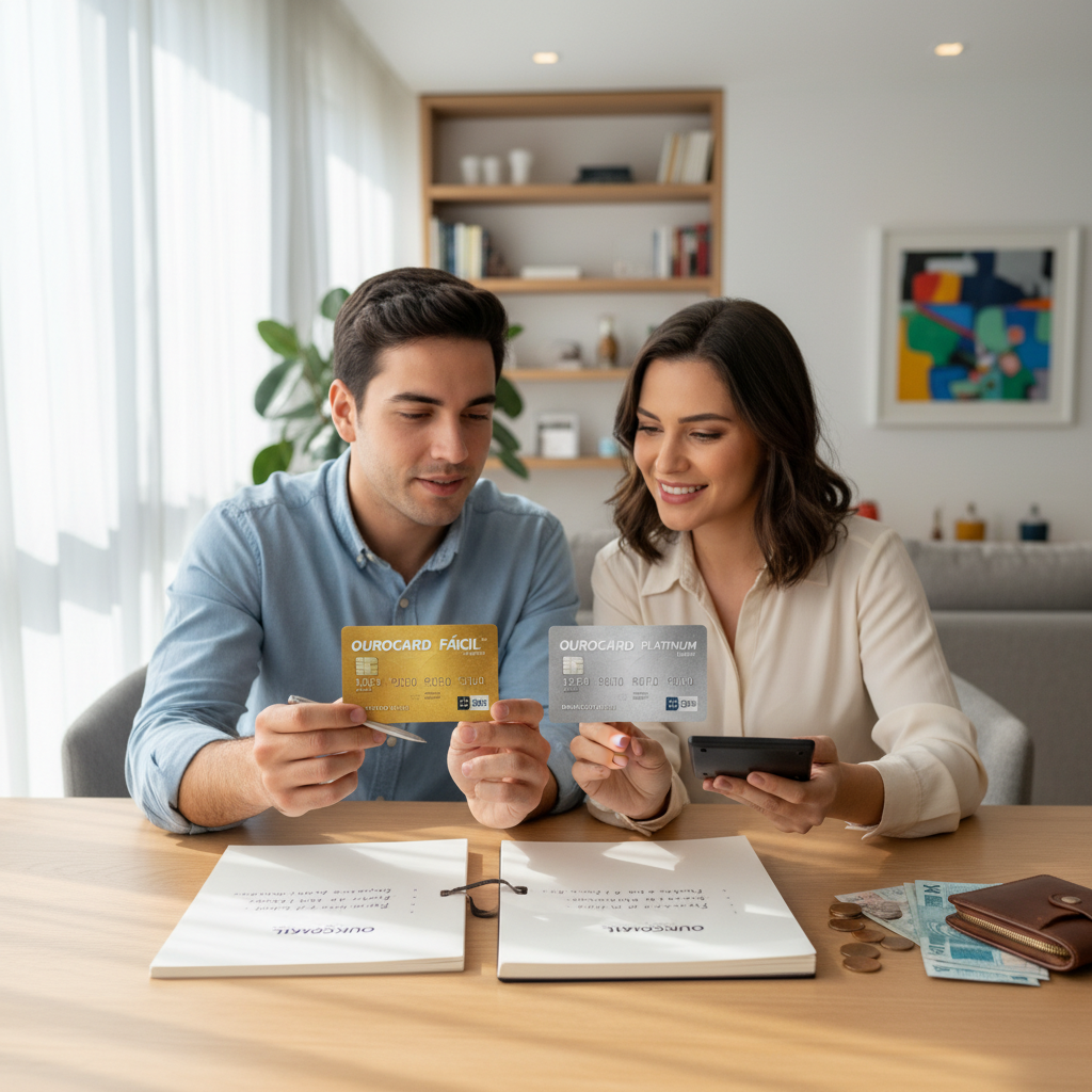 Comparativo entre cartão de crédito do banco do brasil Fácil e Platinum