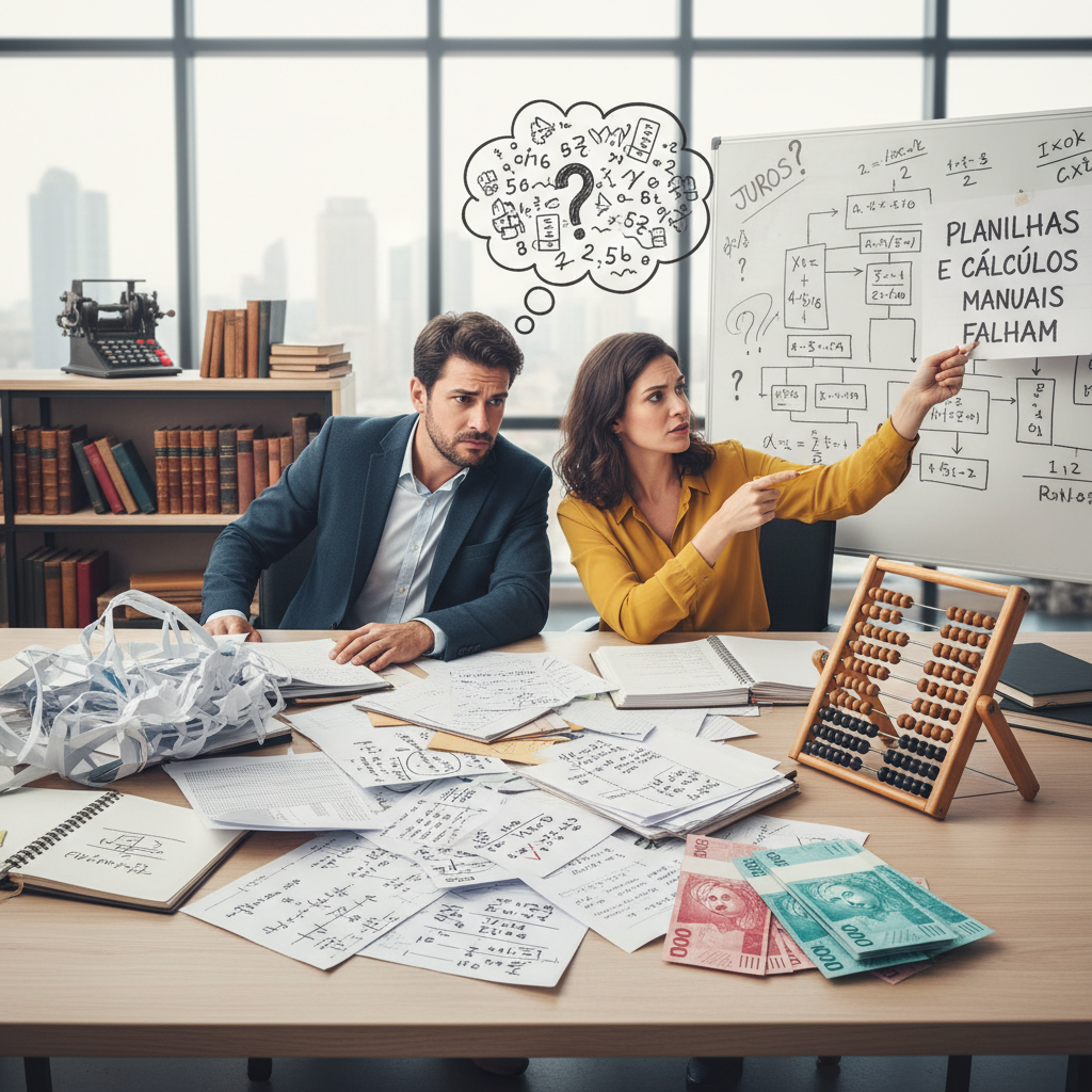 Falhas em planilhas de controle de gastos e juros