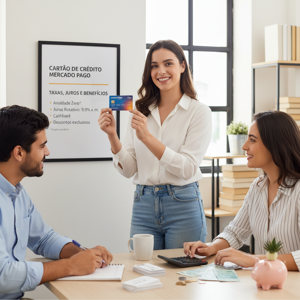 Gráfico de taxas e juros comparativos do cartão de crédito mercado pago