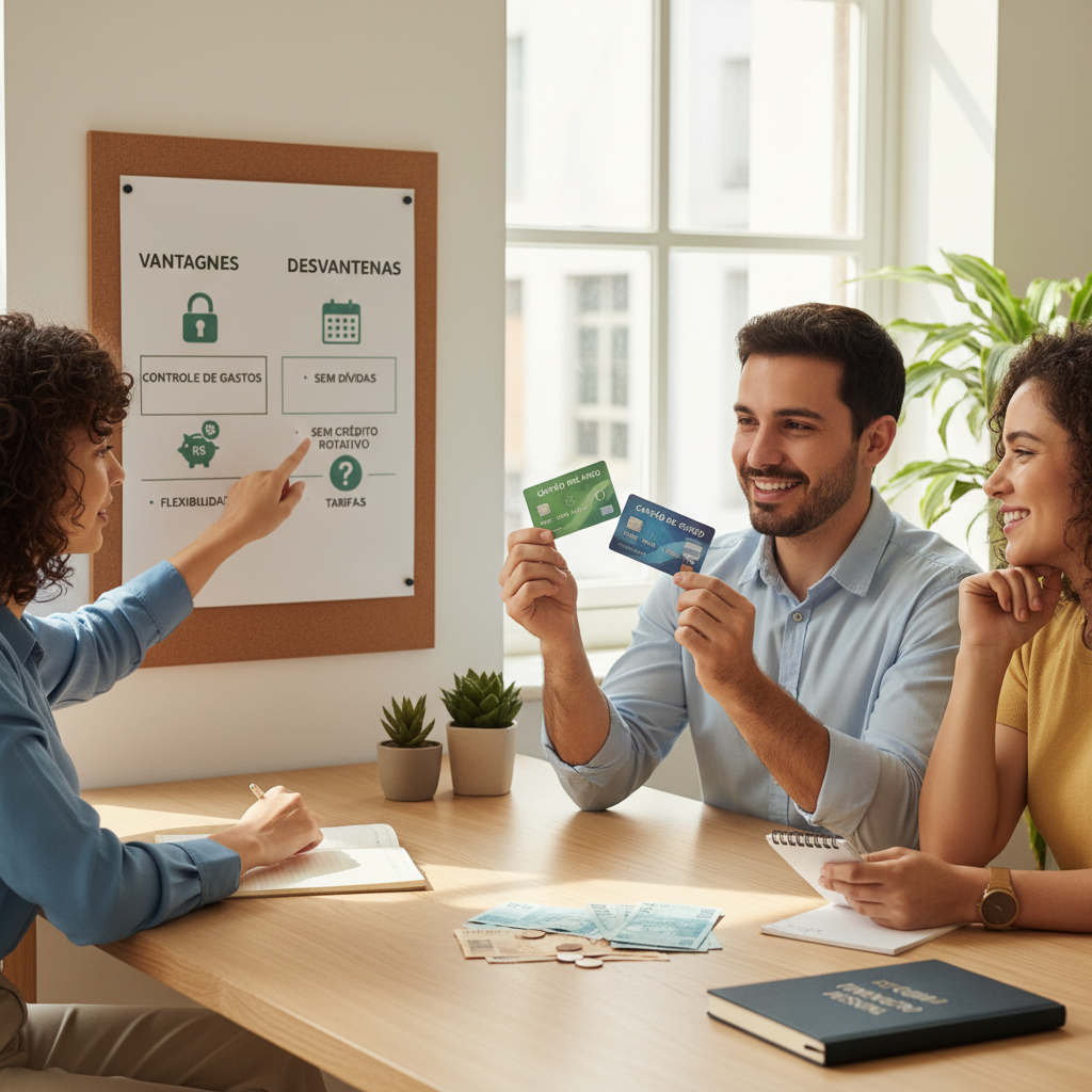 Cartão de Crédito Pré Pago: O Guia para Ter Crédito Sem Dívidas Gráfico comparativo entre cartão de crédito pré pago e cartão tradicional destacando economia de juros