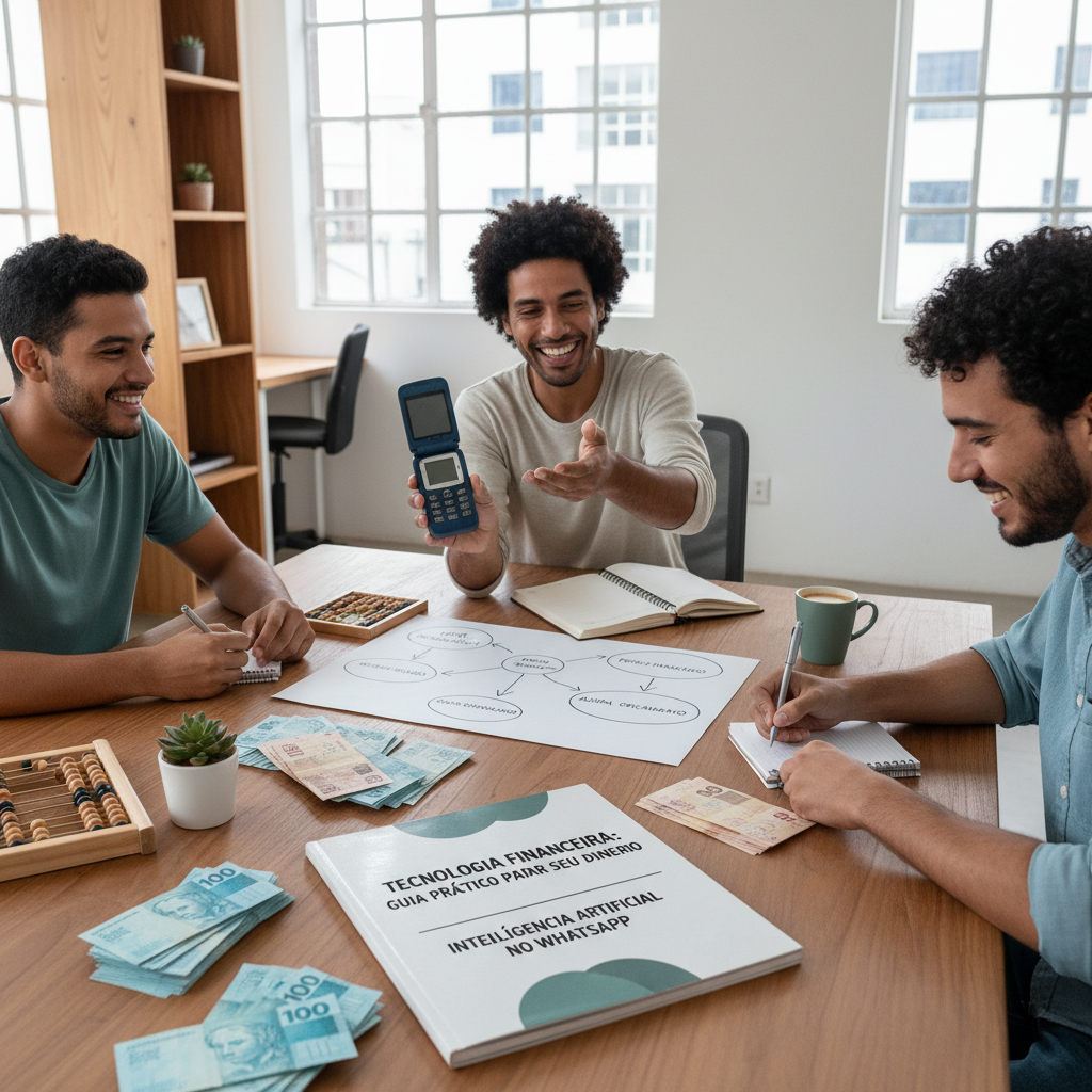 Interface de IA no WhatsApp facilitando a tecnologia financeira e controle de gastos