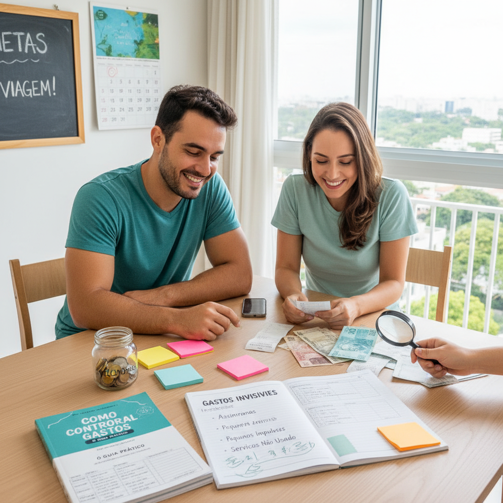 Gráfico mostrando gastos invisíveis e a importância de um app para controle de gastos