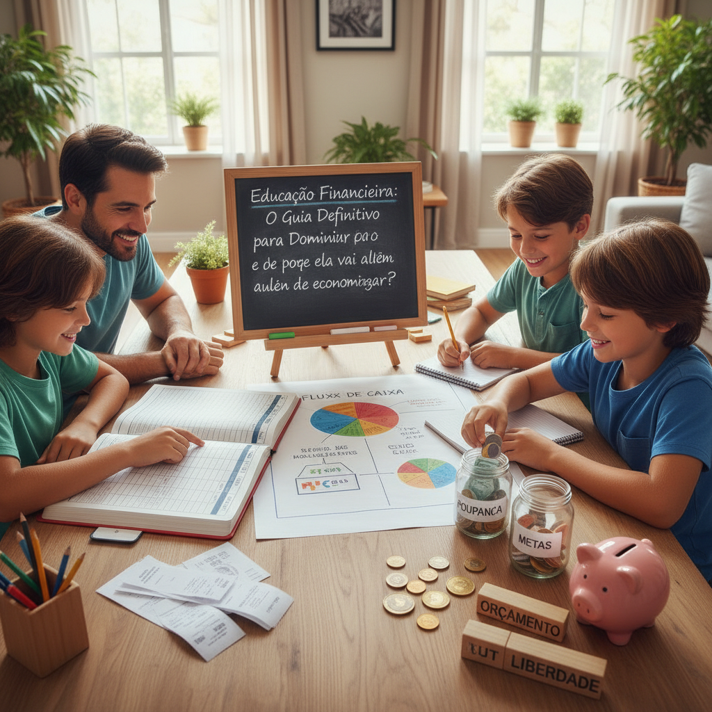 Conceito de o que é educação financeira e tomada de decisão inteligente com dinheiro