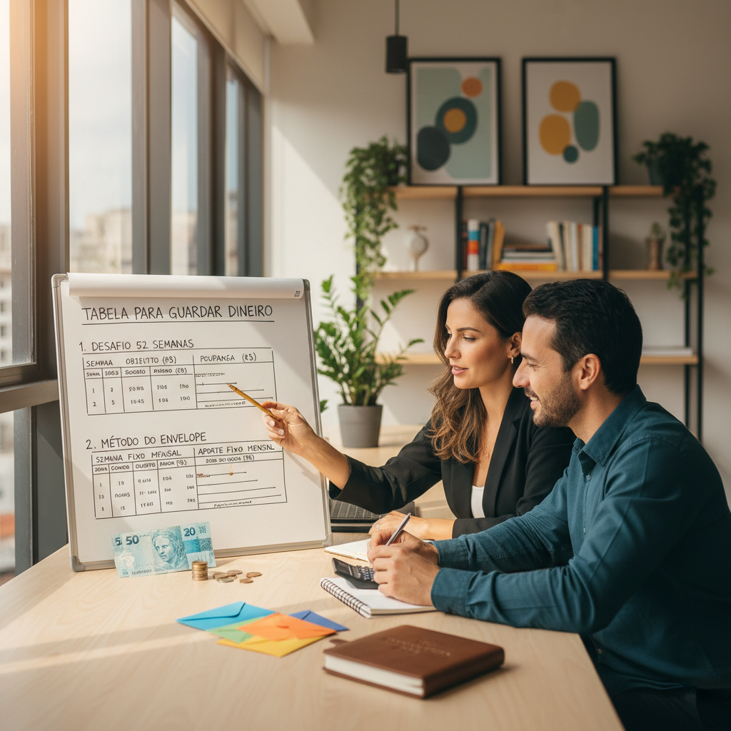 Os 3 modelos de tabela para guardar dinheiro mais eficientes para iniciantes