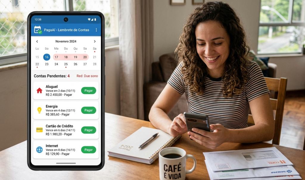 App para lembrar de pagar contas