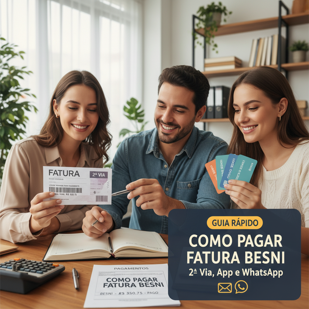 Como Pagar Fatura Besni: Guia Rápido (2ª Via, App e WhatsApp) Como pagar fatura Besni pelo celular