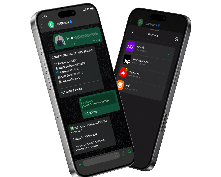 melhor assistente financeiro whatsapp