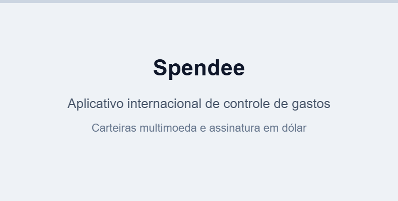 ZapGastos ou Spendee: Qual é Melhor para Controlar suas Finanças no Brasil? Interface do aplicativo de controle financeiro Spendee